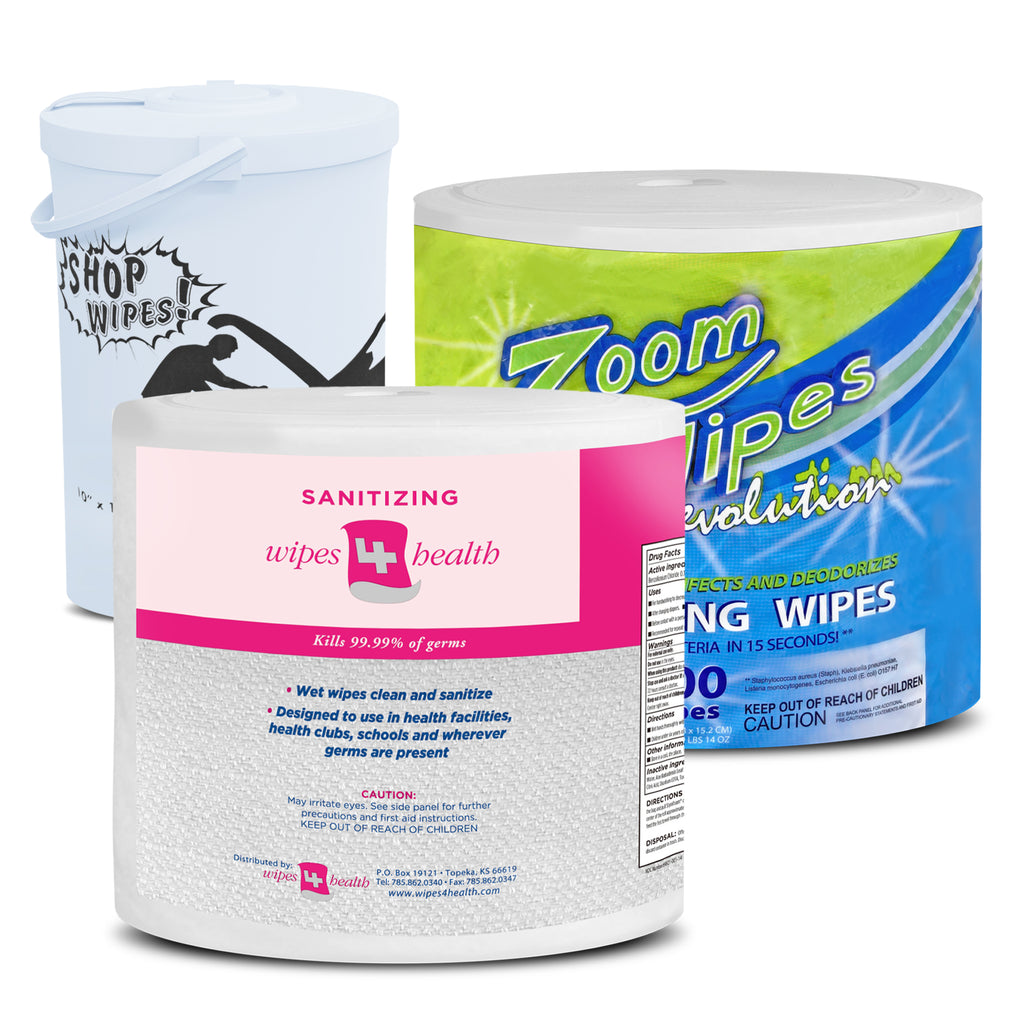 Wet and Dry Wipes for Hands and Surfaces - View our Disinfecting, Sanitizing and Degreasing Wipes - Bulk Wipe Roll Refills