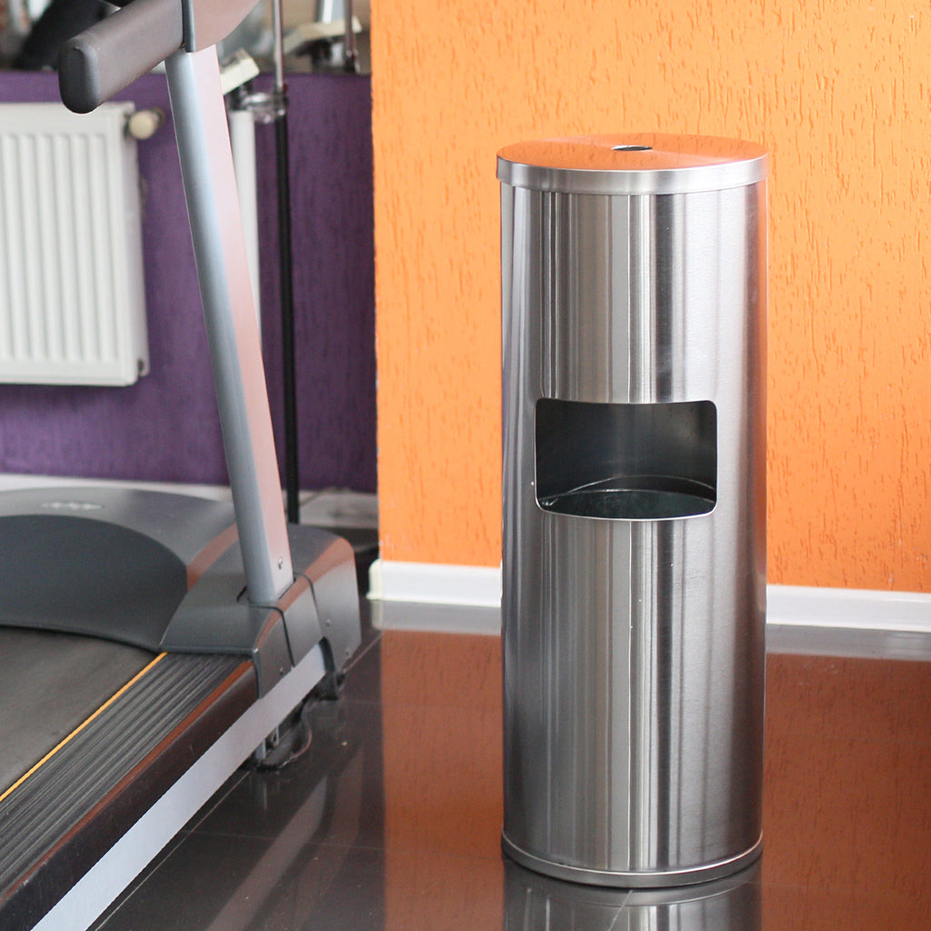disinfecting wipe stand in gym