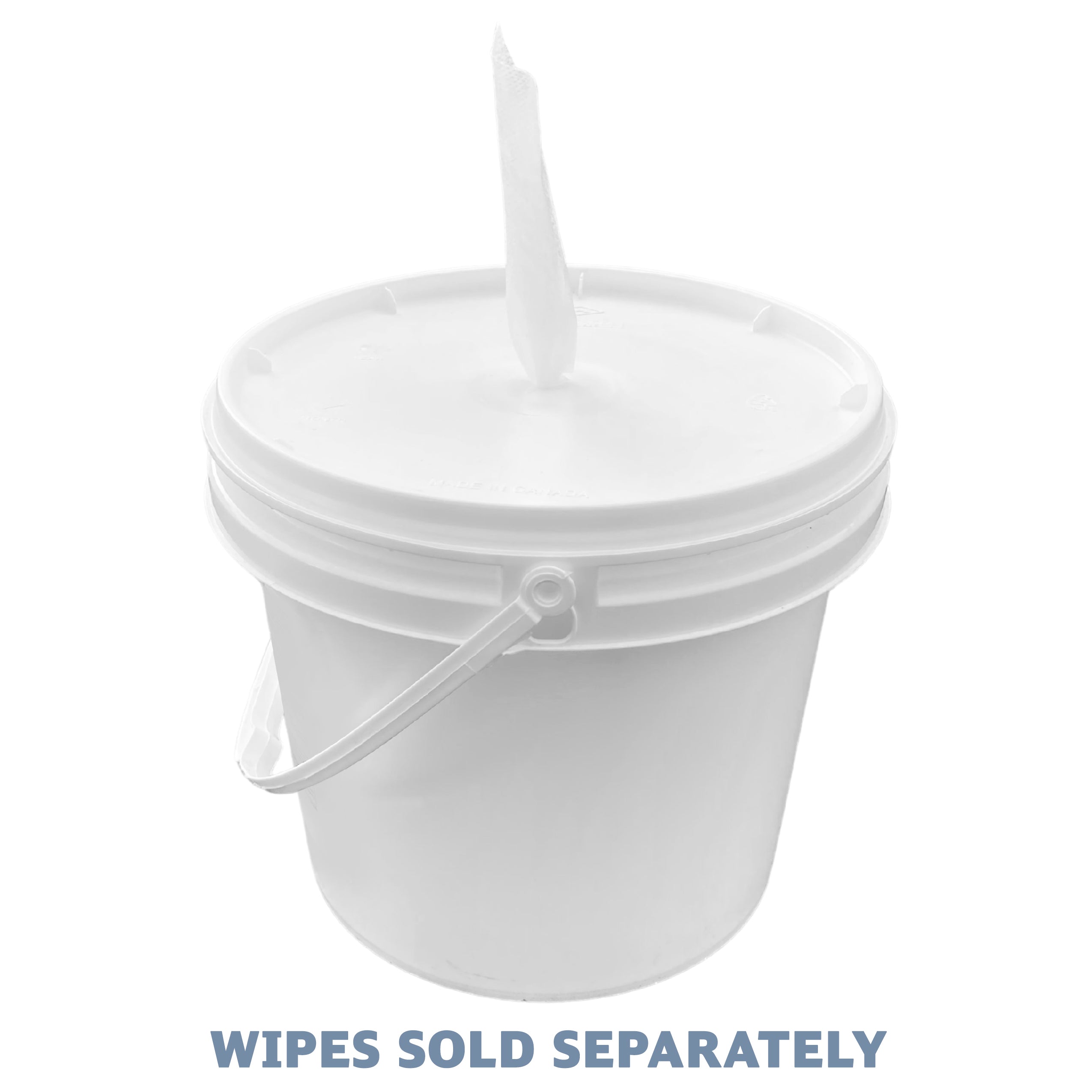 3 Gallon Food Grade White Plastic Bucket with Handle and Lid, Portable  Plastic Pail