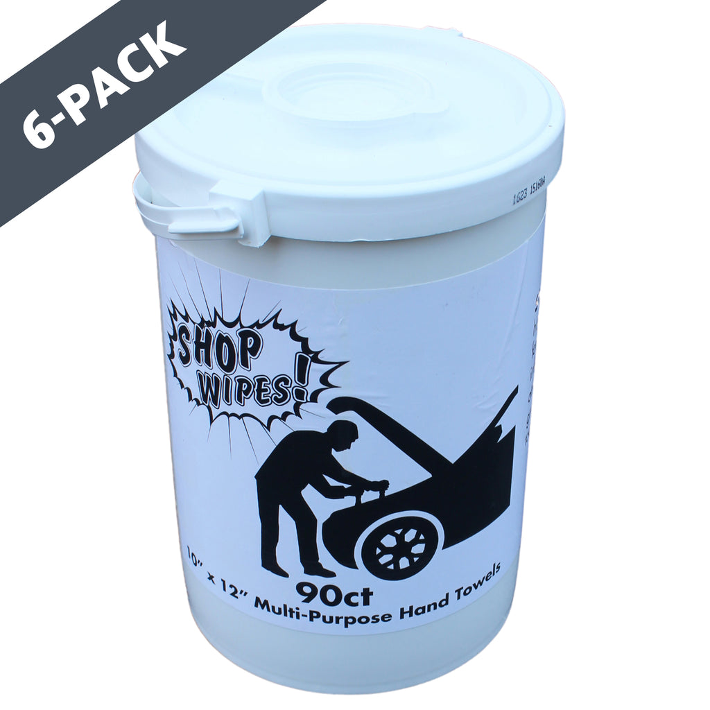 Shop Wipes - Industrial Wipes - Safe for Hands and Tough on Surfaces - Multi-Pack
