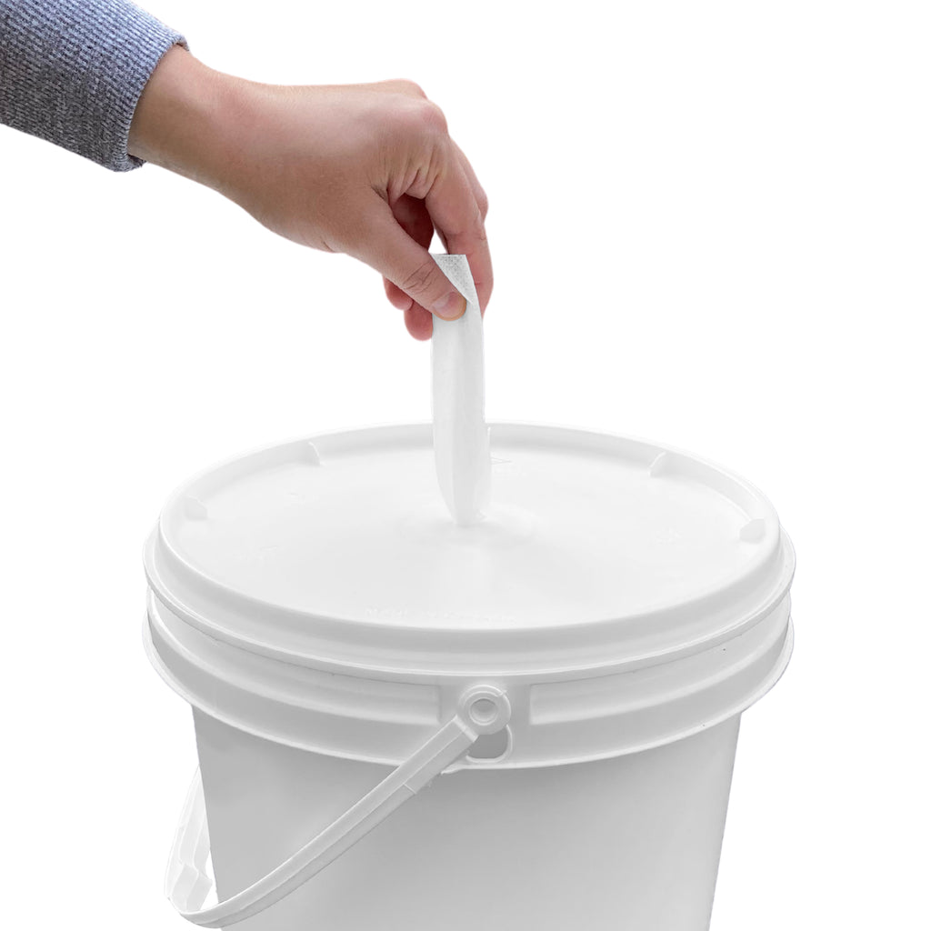 Plastic Wipe Dispensing Bucket for Commercial Use