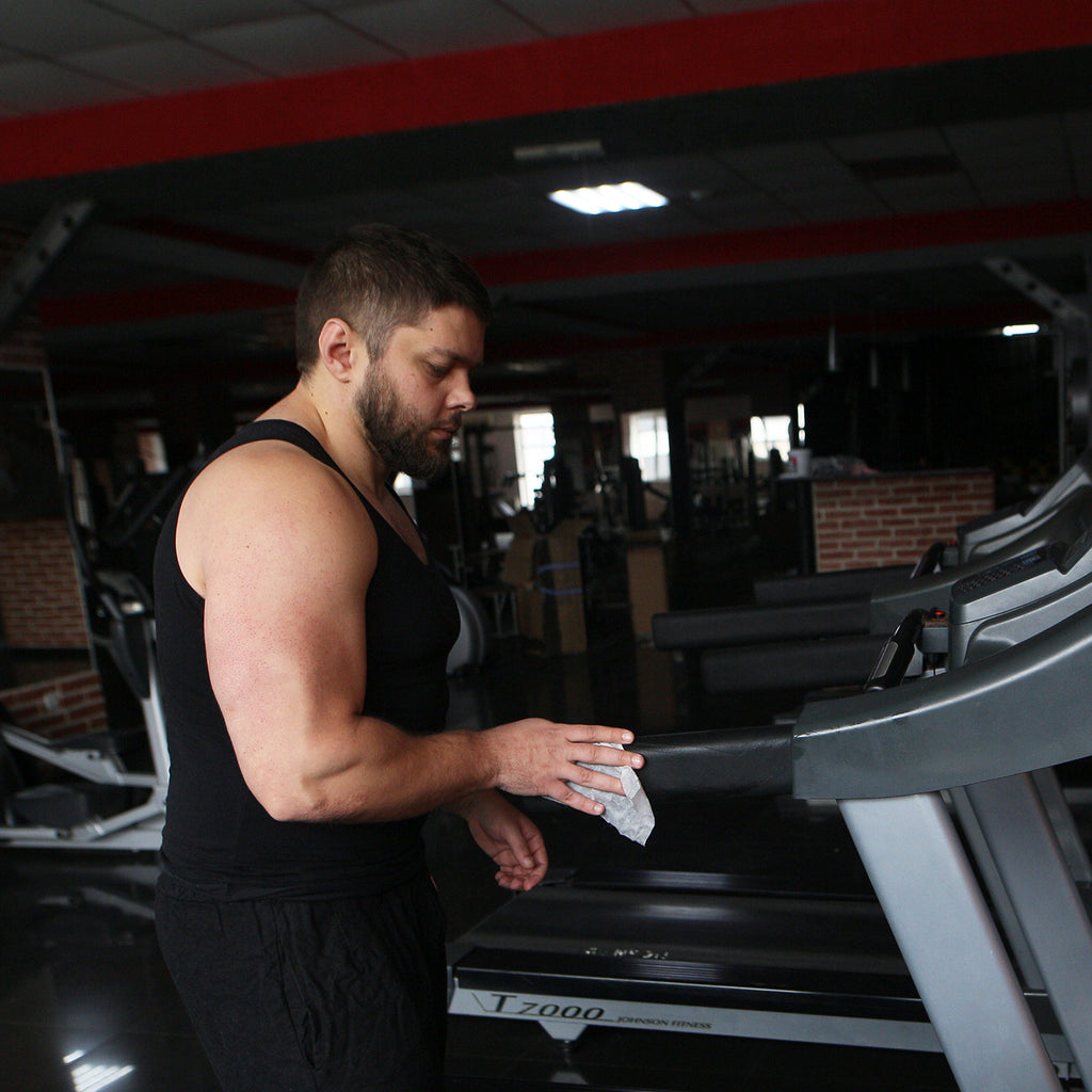disinfecting gym wipes - safe for gym equipment