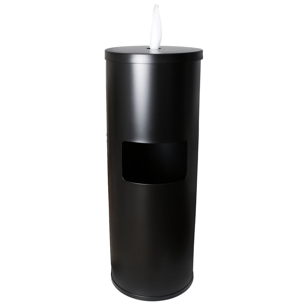 black sanitizing wipe dispenser