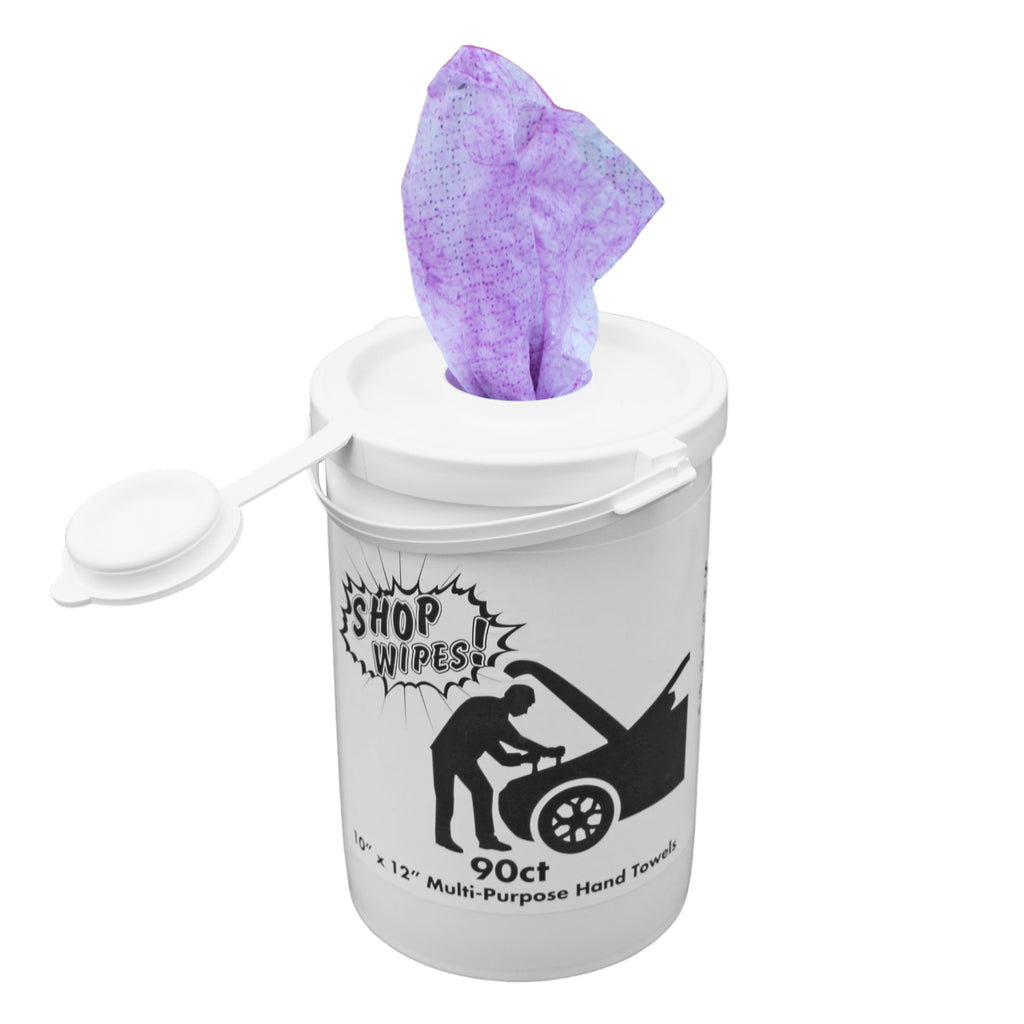 Industrial Degreaser Surface Wipes in Canister - Safe for Hands